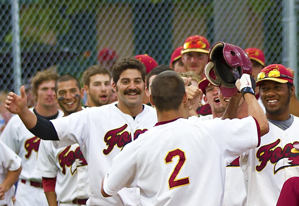 Junior team celebrating together after a win